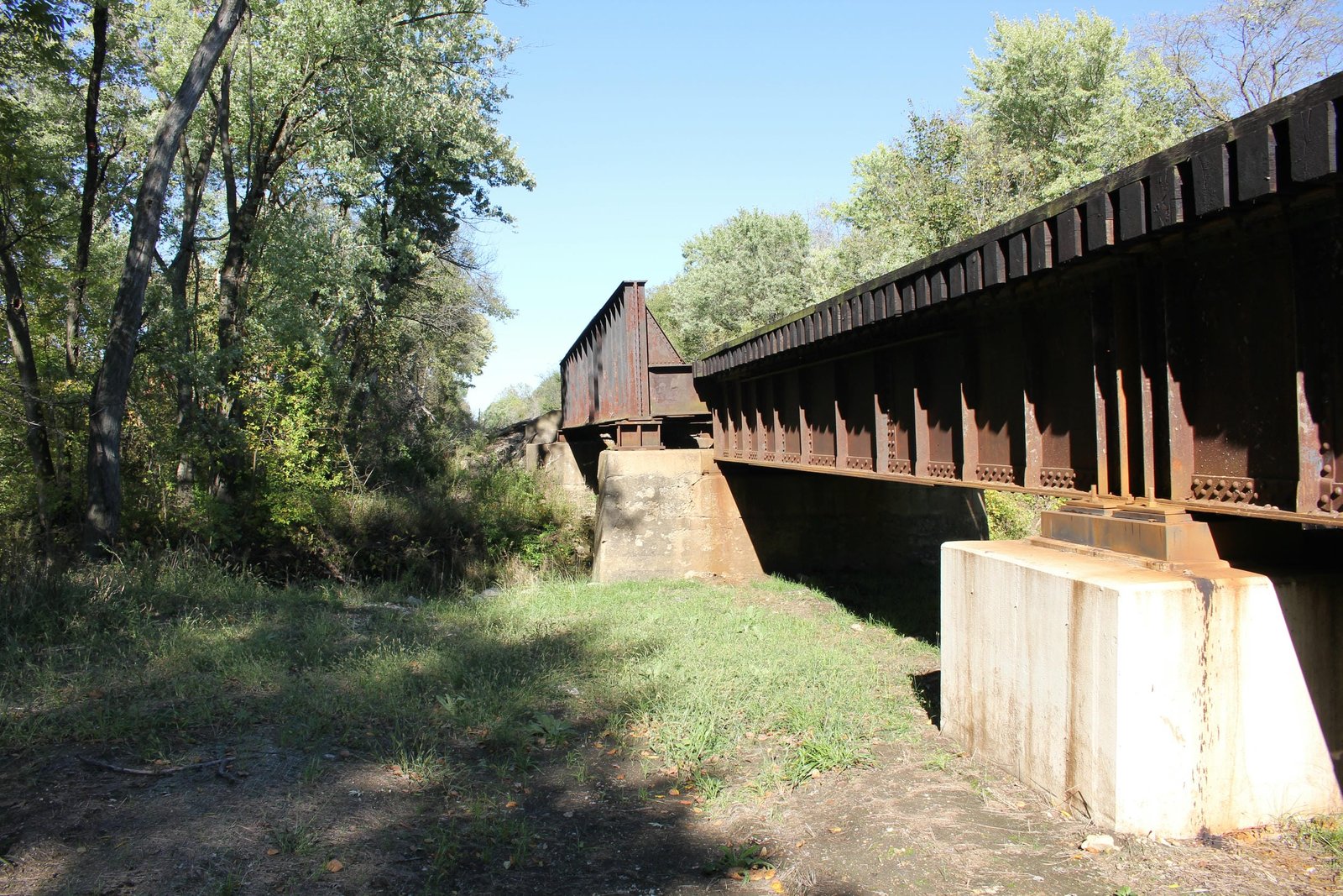 Looking east